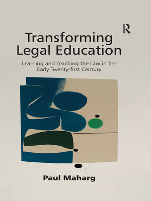 cover image of Transforming Legal Education